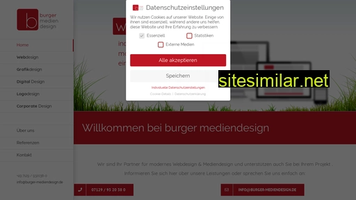 Burger-mediendesign similar sites