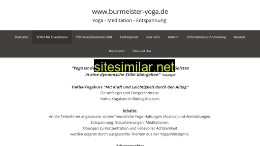 burmeister-yoga.de alternative sites