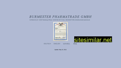 burmester-pharma.de alternative sites