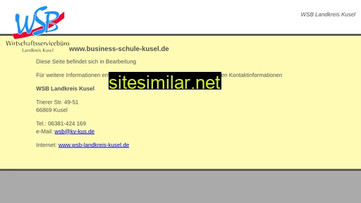 business-schule-kusel.de alternative sites