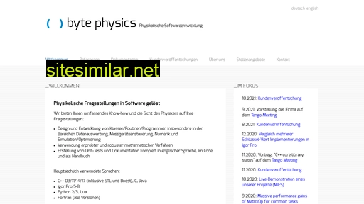 byte-physics.de alternative sites