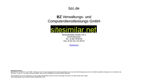 bzc.de alternative sites