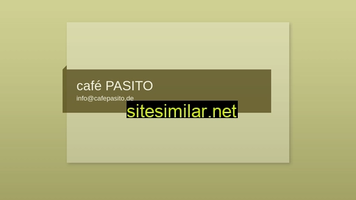 cafepasito.de alternative sites