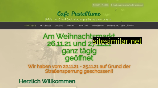 Cafepusteblume similar sites