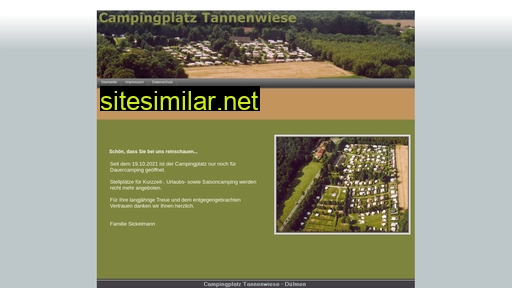 camping-tannenwiese.de alternative sites