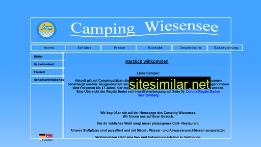 camping-wiesensee.de alternative sites