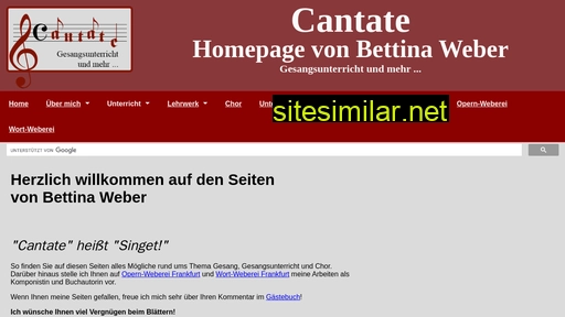 Cantate-net similar sites