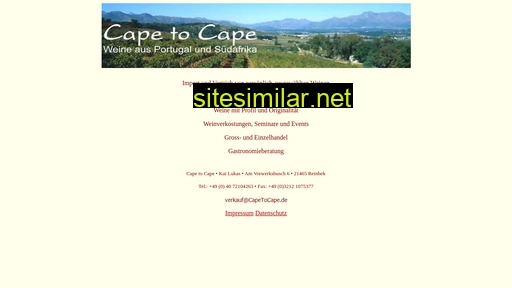 Capetocape similar sites