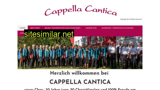 cappella-cantica.de alternative sites