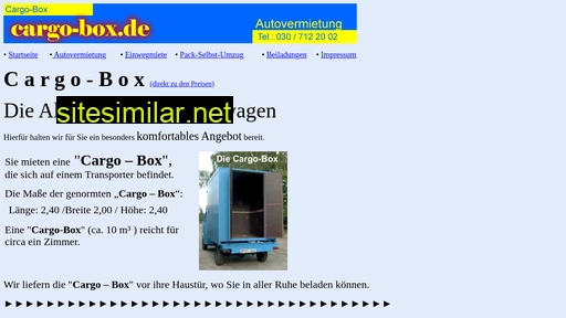 cargo-box.de alternative sites