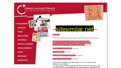 carus-hausarztpraxis.de alternative sites