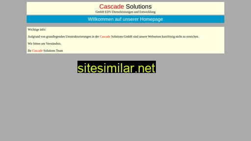 cascade-solutions.de alternative sites