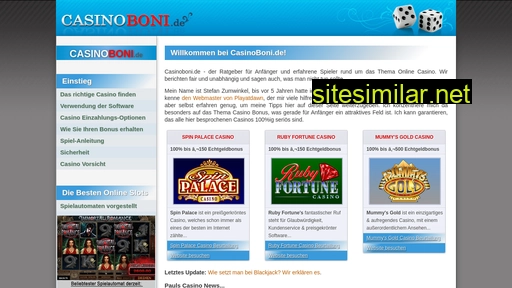 casinoboni.de alternative sites