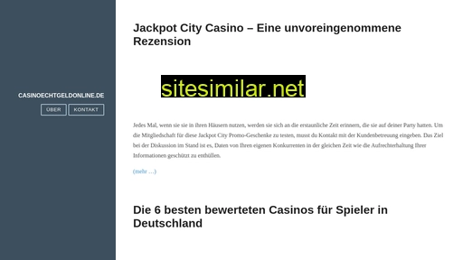 casinoechtgeldonline.de alternative sites
