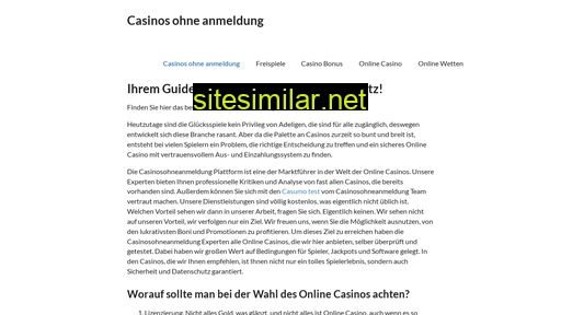 casinosohneanmeldung.de alternative sites