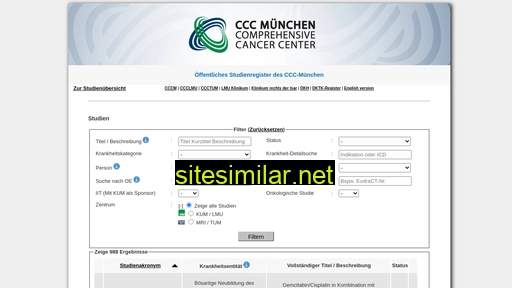 cccm-studienregister.med.uni-muenchen.de alternative sites