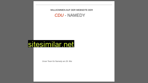 cdu-namedy.de alternative sites