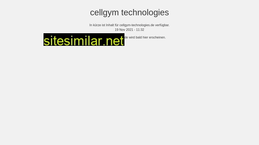 Cellgym-technologies similar sites