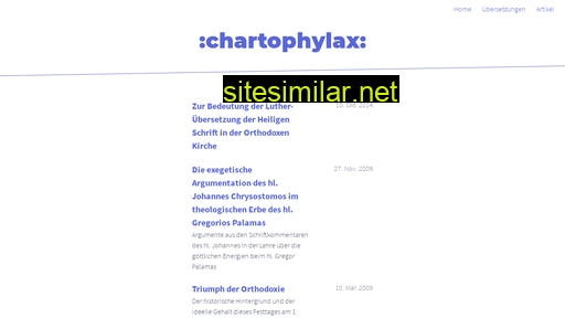 chartophylax.de alternative sites