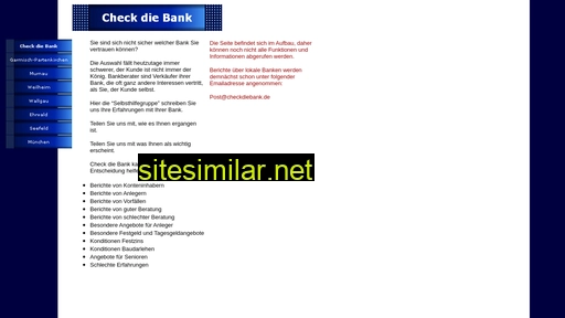 Checkdiebank similar sites