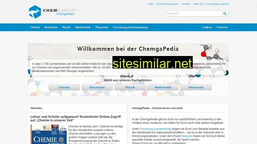 Chemgapedia similar sites