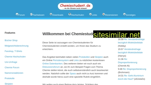 chemiestudent.de alternative sites