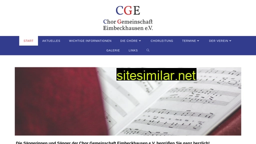 Chorgemeinschaft-eimbeckhausen similar sites