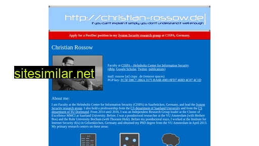 christian-rossow.de alternative sites