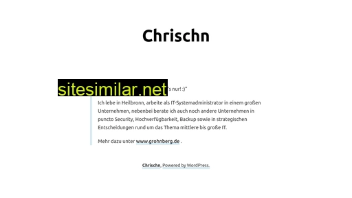 Chrischn similar sites