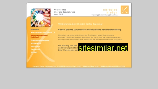 Christelkiefer-training similar sites