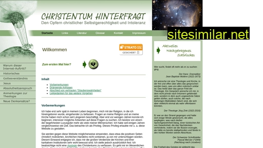 christentum-hinterfragt.de alternative sites