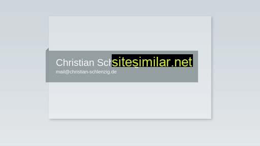 christian-schlenzig.de alternative sites