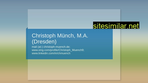 christoph-muench.de alternative sites
