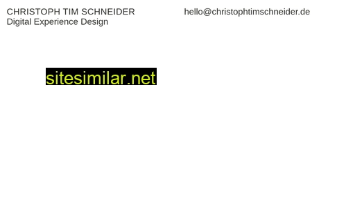 Christophtimschneider similar sites