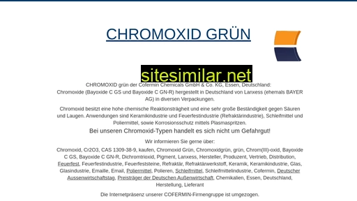 Chromoxid similar sites