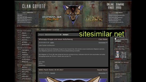 Clan-coyote similar sites
