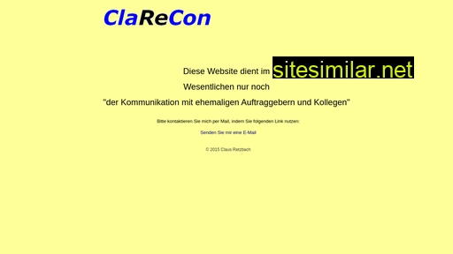 clarecon.de alternative sites