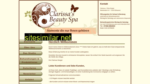 clarissas-beauty-spa.de alternative sites