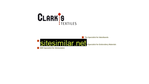 Clarks-textiles similar sites