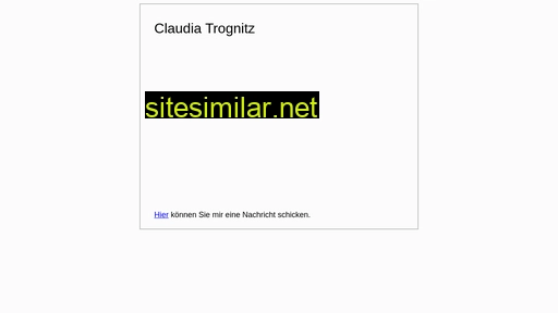 claudia-trognitz.de alternative sites