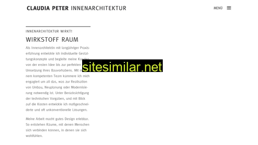 claudiapeter-innenarchitektur.de alternative sites