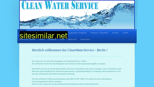 cleanwaterservice.de alternative sites