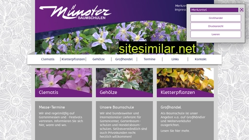 clematis-muenster.de alternative sites