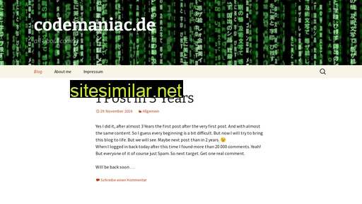 codemaniac.de alternative sites