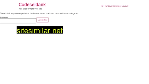 codeseidank.de alternative sites