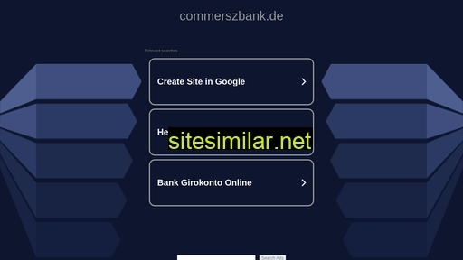 commerszbank.de alternative sites