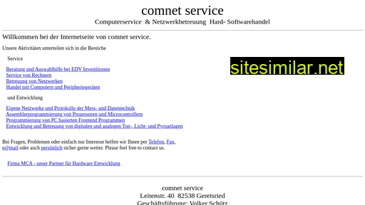 comnet-service.de alternative sites