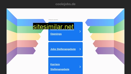 coolejobs.de alternative sites