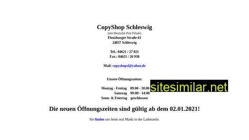 copyshop-schleswig.de alternative sites