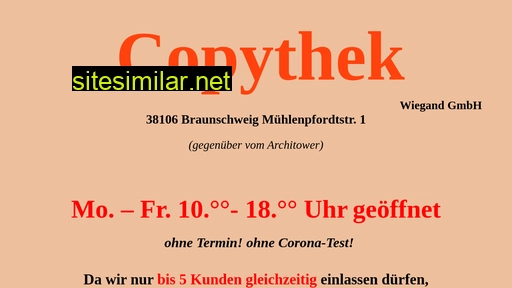 copythek-braunschweig.de alternative sites